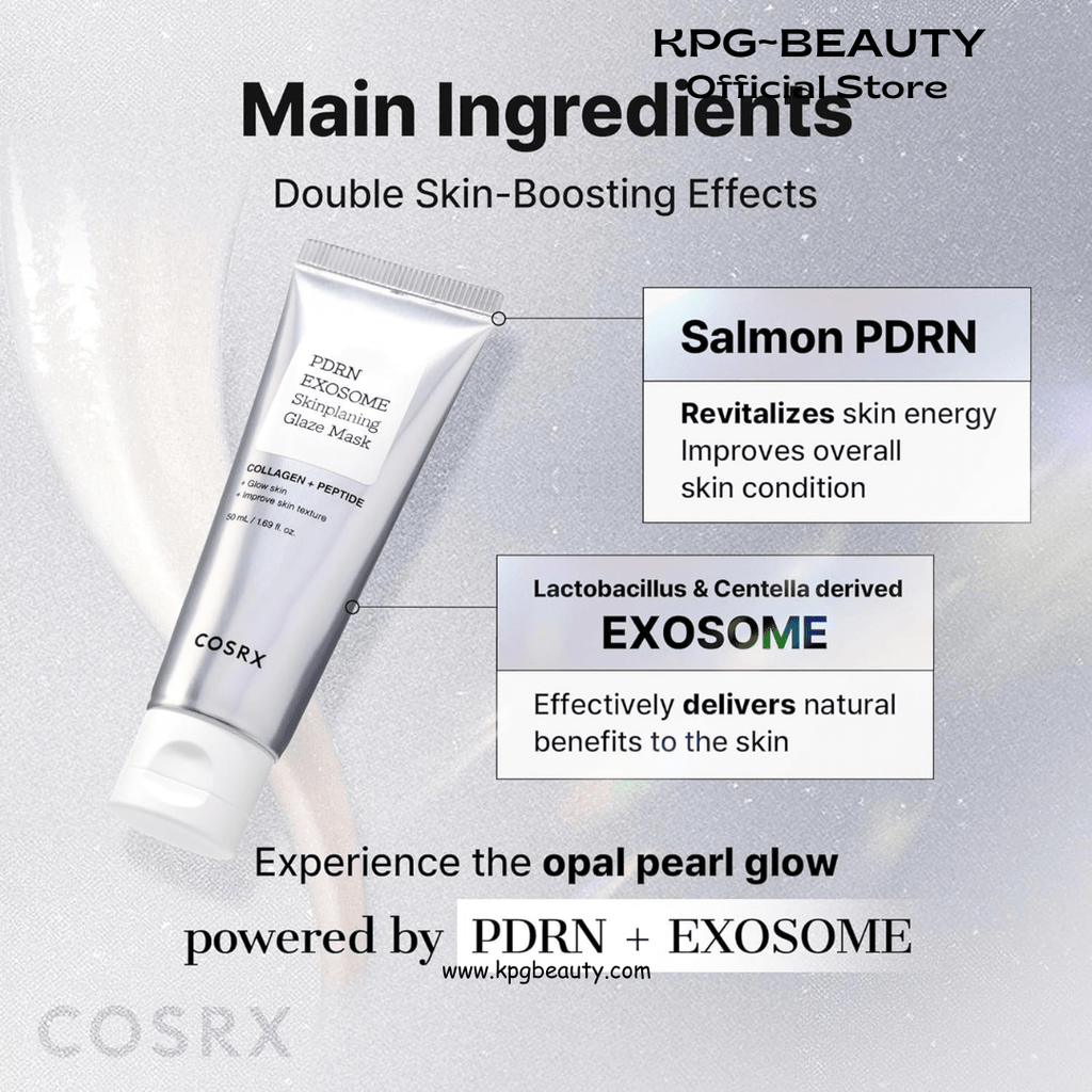 COSRX PDRN Exosome Glaze Wrapping Mask Salmon DNA Overnight Peel-Off Mask KPG BEAUTYCOSRX