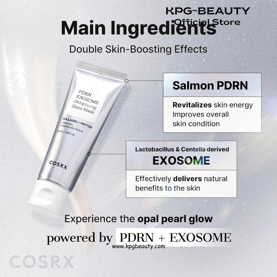 COSRX PDRN Exosome Glaze Wrapping Mask Salmon DNA Overnight Peel-Off Mask KPG BEAUTYCOSRX