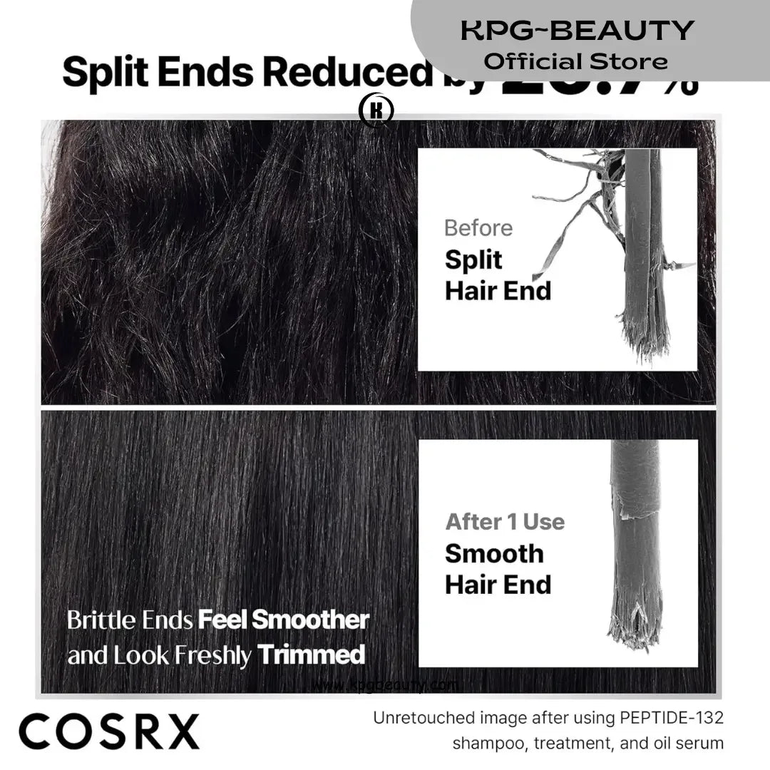 COSRX PEPTIDE 132 Hair Bond Repair Treatment - Deep Conditioner Hair Hyaluronic Acid, For All Hair Types 120 ML KPG BEAUTY.