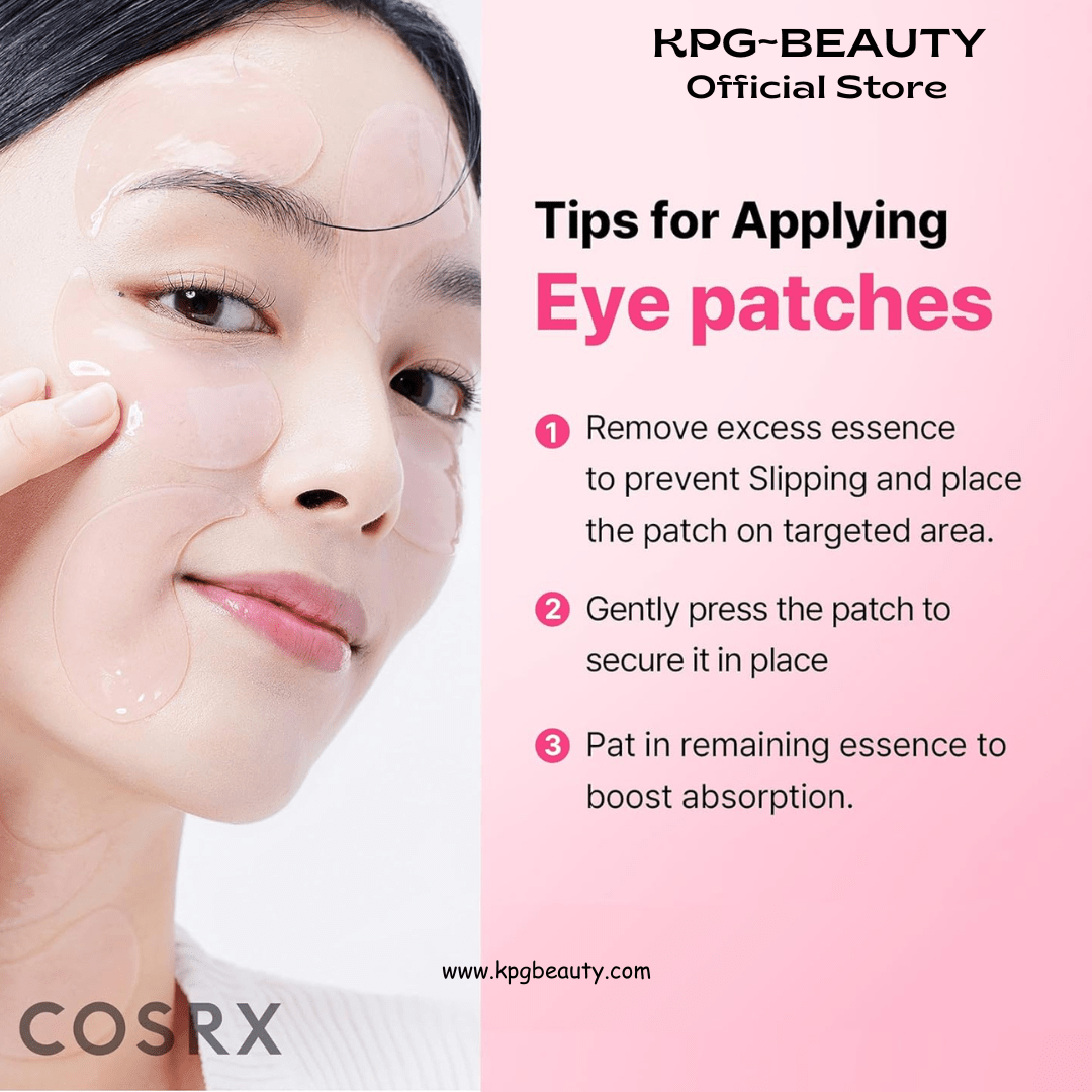 COSRX Pink Peptides Collagen Hydrogel Eye Patch for Puffy Eyes, Dark Circles & Fine Lines, Cooling Under Eye Patches (60), Korean Skin CareCOSRX