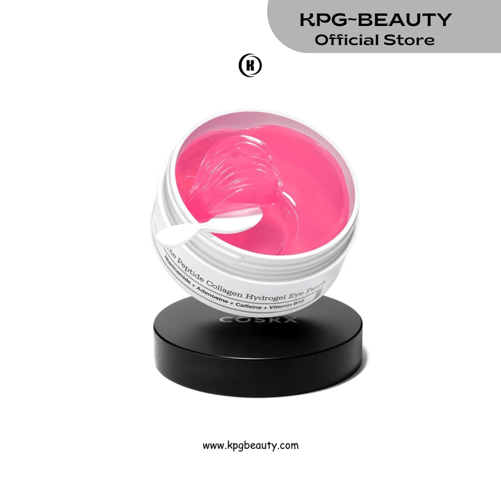COSRX Pink Peptides Collagen Hydrogel Eye Patch for Puffy Eyes, Dark Circles & Fine Lines, Cooling Under Eye Patches (60), Korean Skin CareCOSRX