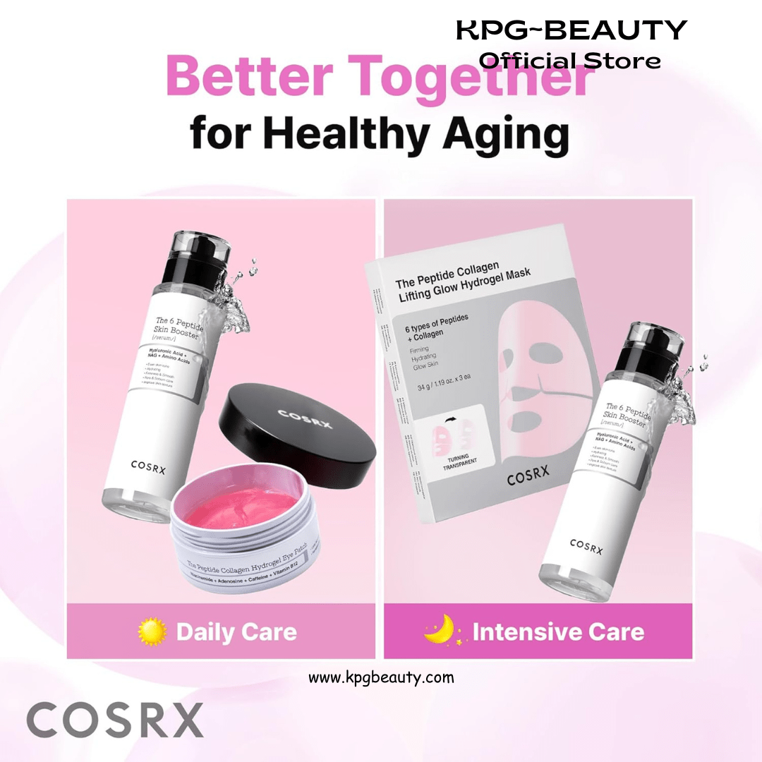 COSRX Pink Peptides Collagen Hydrogel Eye Patch for Puffy Eyes, Dark Circles & Fine Lines, Cooling Under Eye Patches (60), Korean Skin CareCOSRX