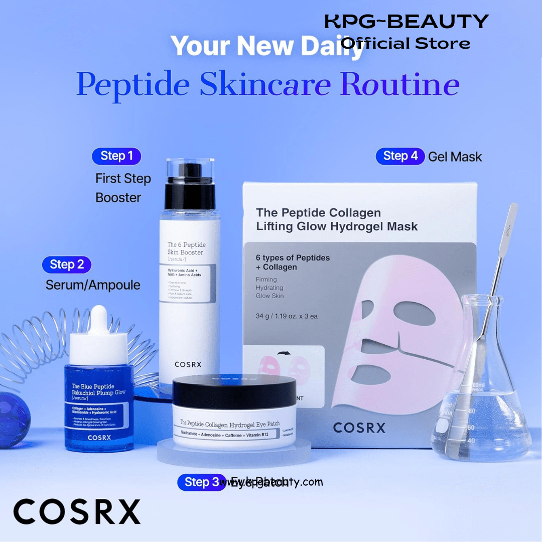 COSRX The Blue Peptide Bakuchiol Plump Glow Serum, Korean Peptide Plumping Serum for face, GHK - Cu Copper Peptides, Bakuchiol, Anti - aging & Firming, Korean Skin Care, Mothers Day Gifts, 1.69 Fl OzKPGBEAUTY