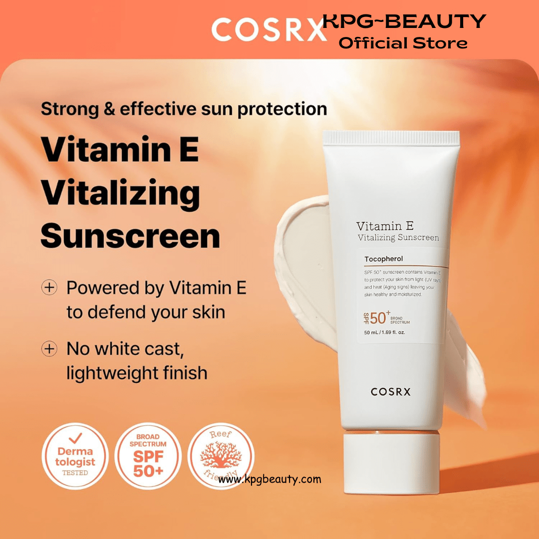 COSRX Vitamin E Sunscreen & Airy Light Clear Sunscreen Stick with Free Keyring, Amazon Exclusive, Korean Sunscreen, Beach Essentials, Travel Essentials, Korean Skincare Set Mothers Day Gifts for WomanCOSRX