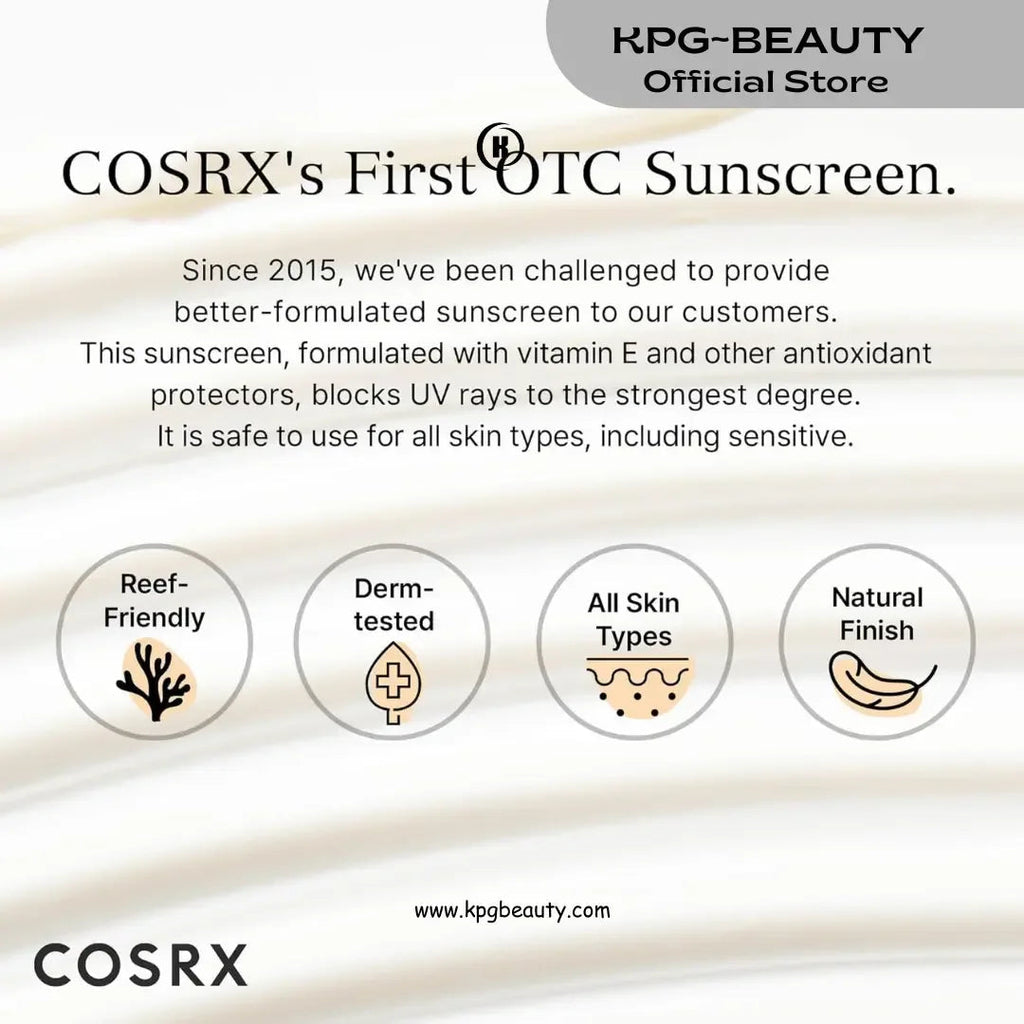 COSRX Vitamin E Vitalizing Sunscreen SPF 50+ Nourishing Daily Sun ProtectionCOSRX