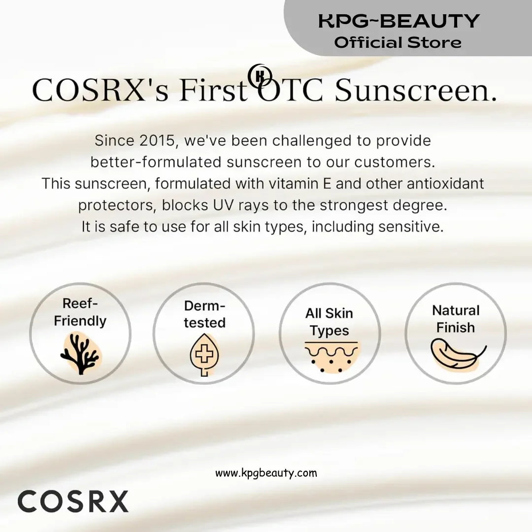COSRX Vitamin E Vitalizing Sunscreen SPF 50+ Nourishing Daily Sun ProtectionCOSRX