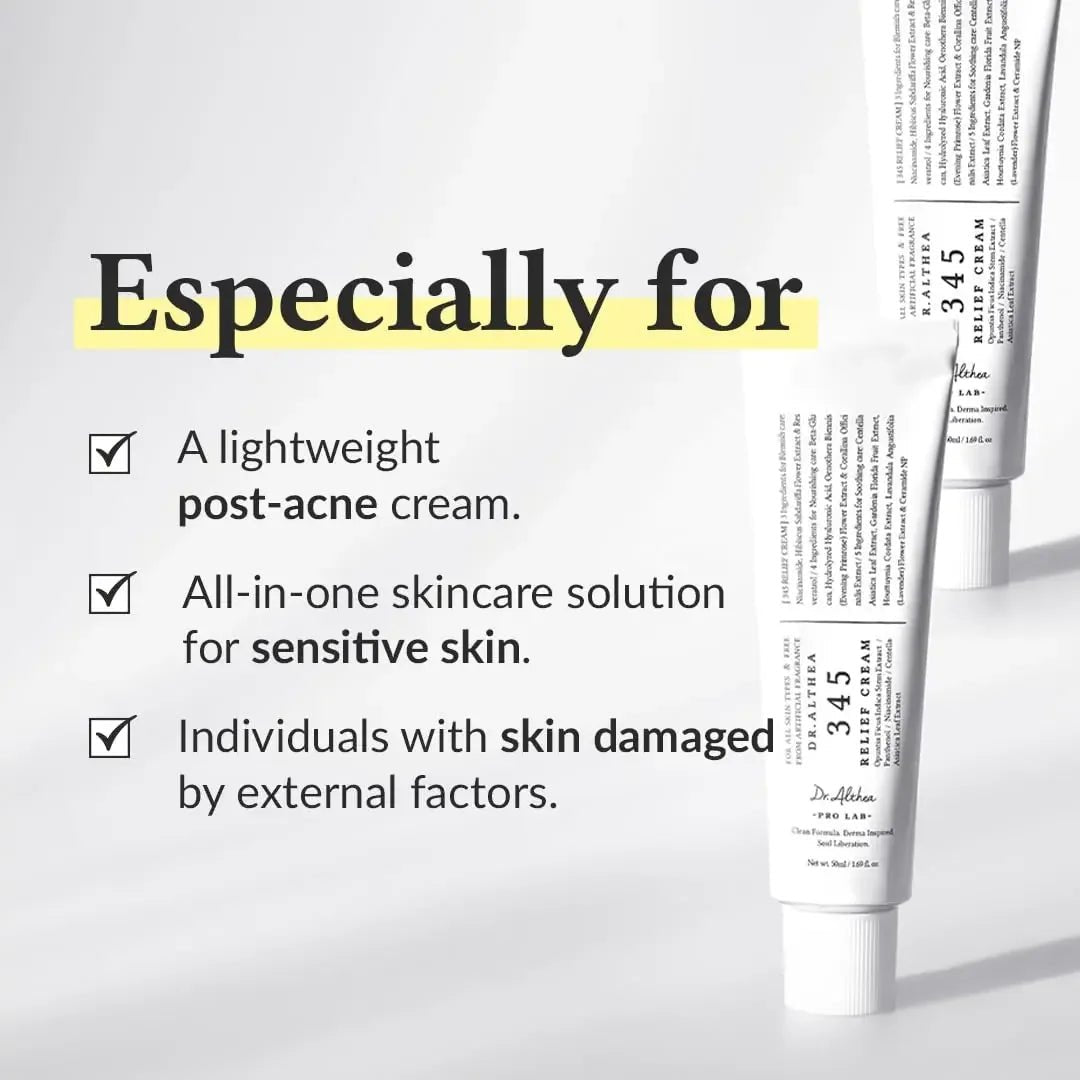 Dr.Althea 345 Relief Cream – Daily Hydration & Blemish CareDr Althea