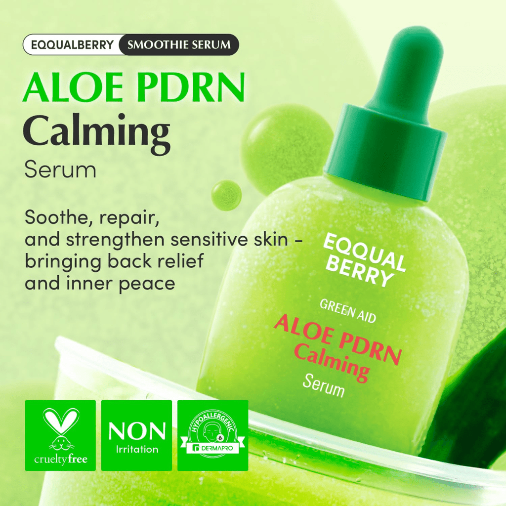 EQQUALBERRY Aloe PDRN Calming Smoothie Serum 30ml KPG BEAUTYEQQUALBERRY
