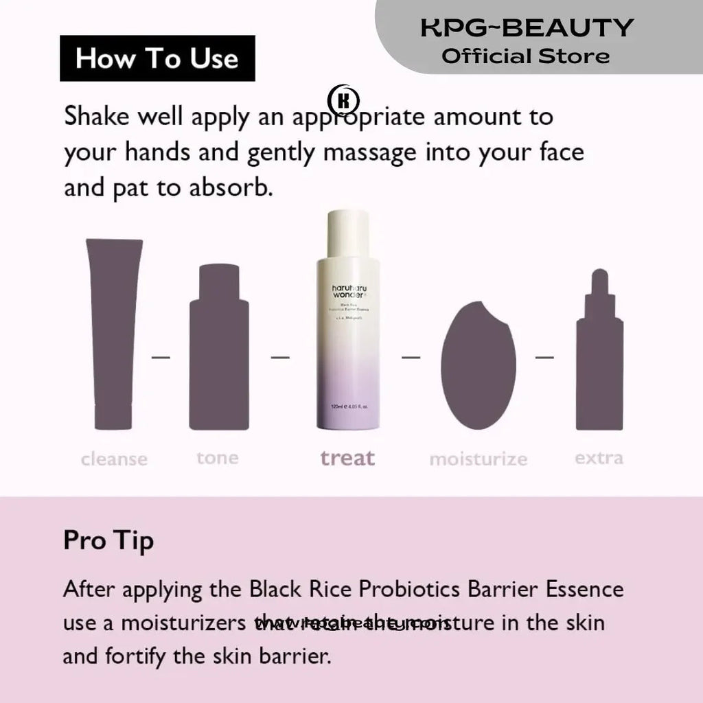 Haruharu Wonder Black Rice Probiotics Barrier Essence – Hydrating & Strengthening Essence KPG BeautyHARUHARU WONDER