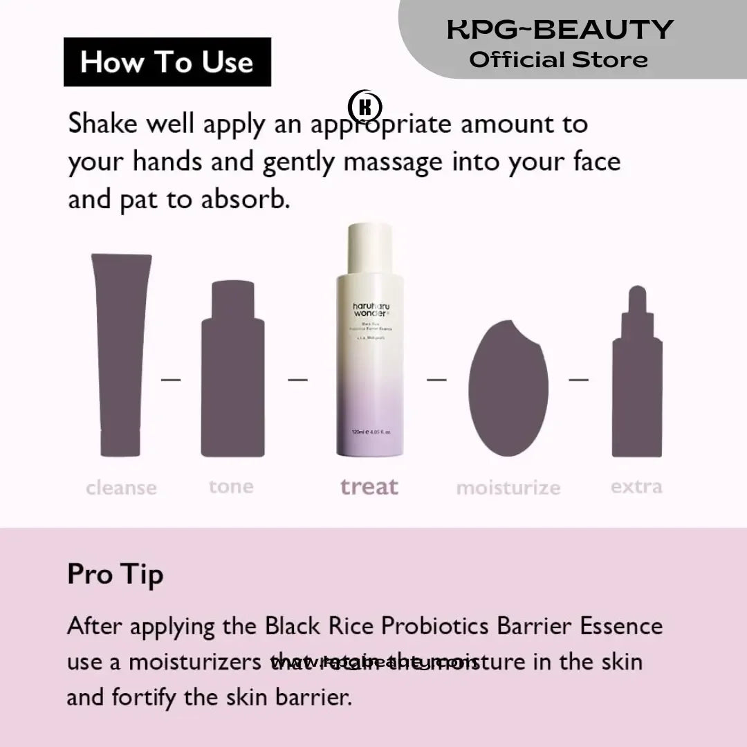 Haruharu Wonder Black Rice Probiotics Barrier Essence – Hydrating & Strengthening Essence KPG BeautyHARUHARU WONDER