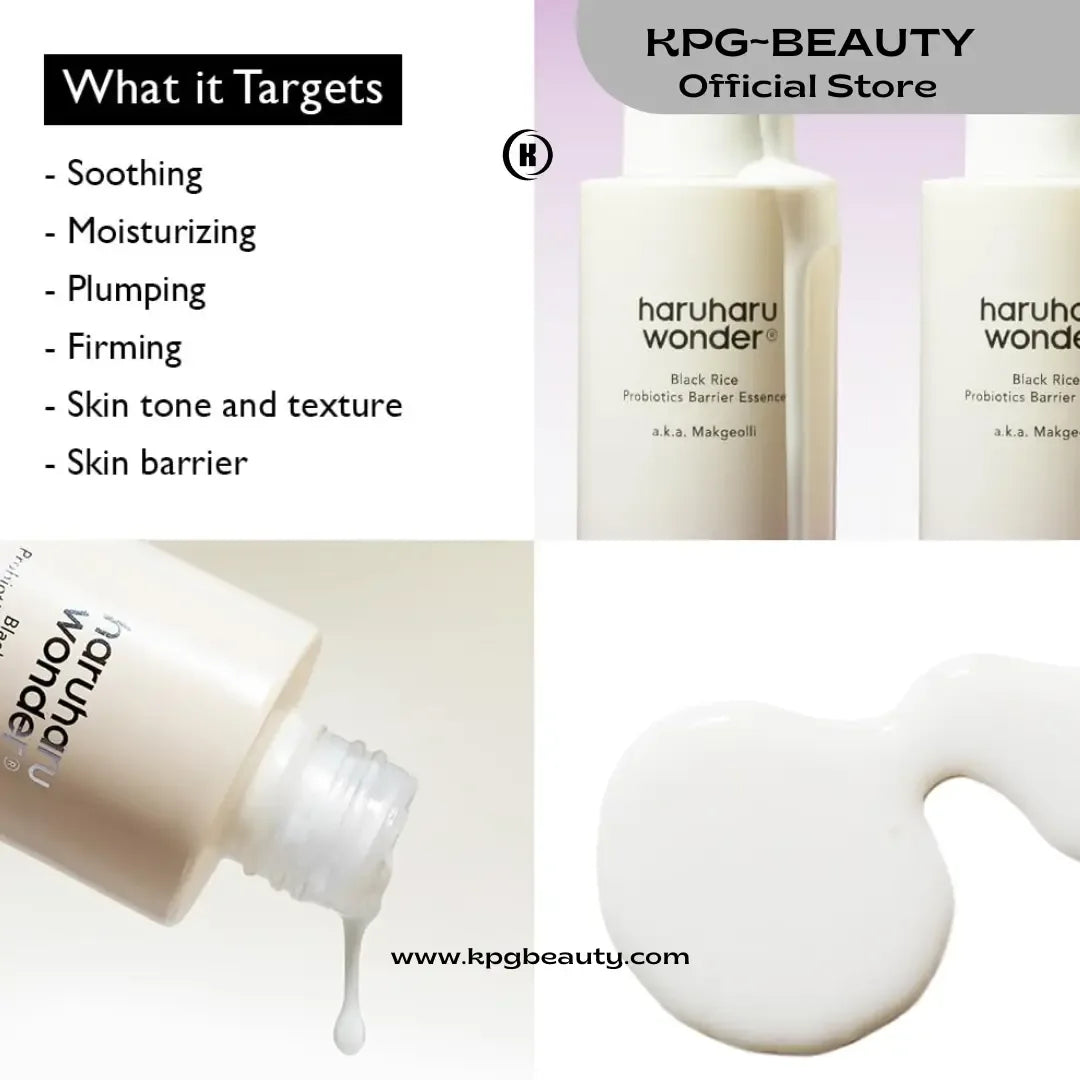 Haruharu Wonder Black Rice Probiotics Barrier Essence – Hydrating & Strengthening Essence KPG BeautyHARUHARU WONDER