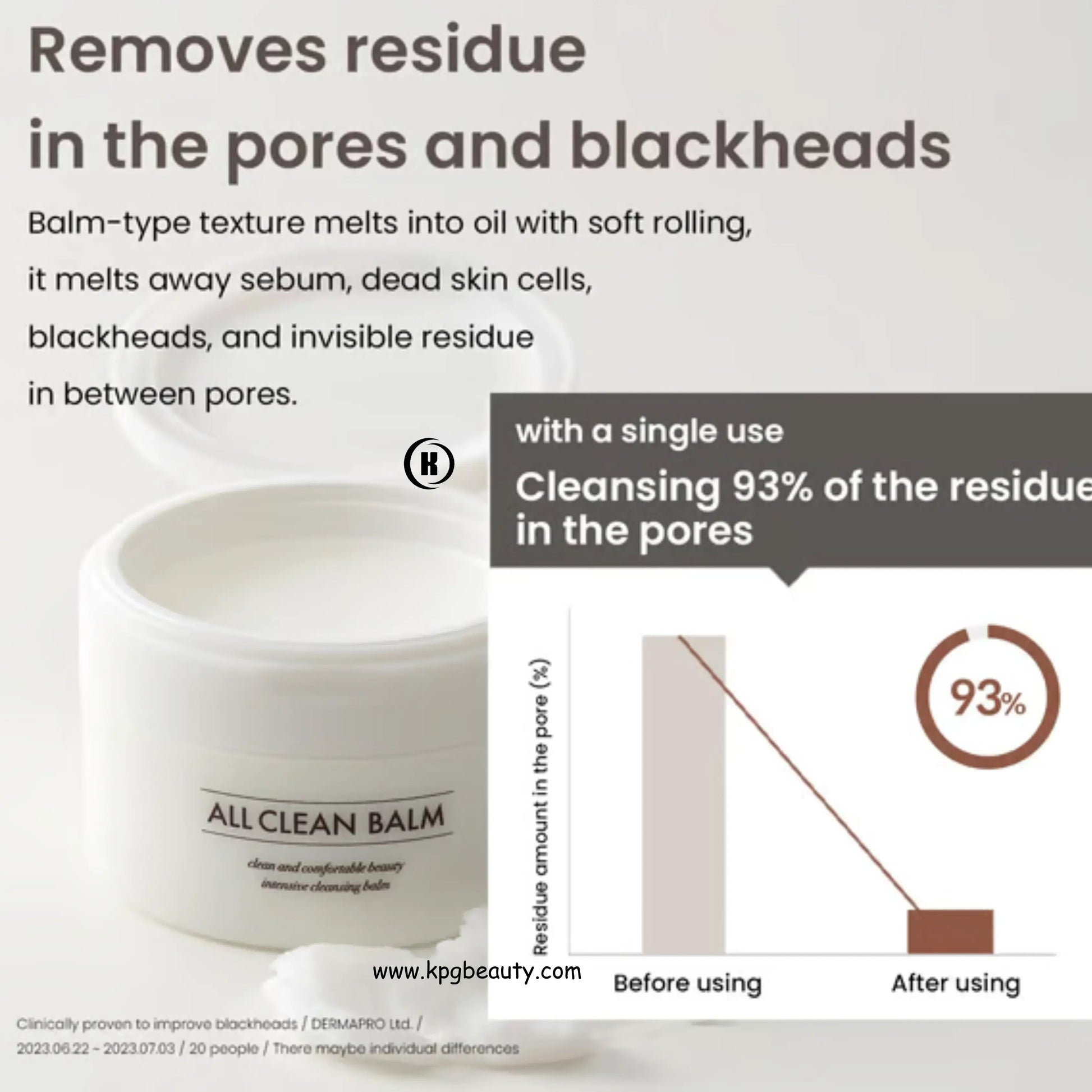 HEIMISH All Clean Balm - Cleansing Balm, Waterproof Makeup Remover, Face Cleanser.