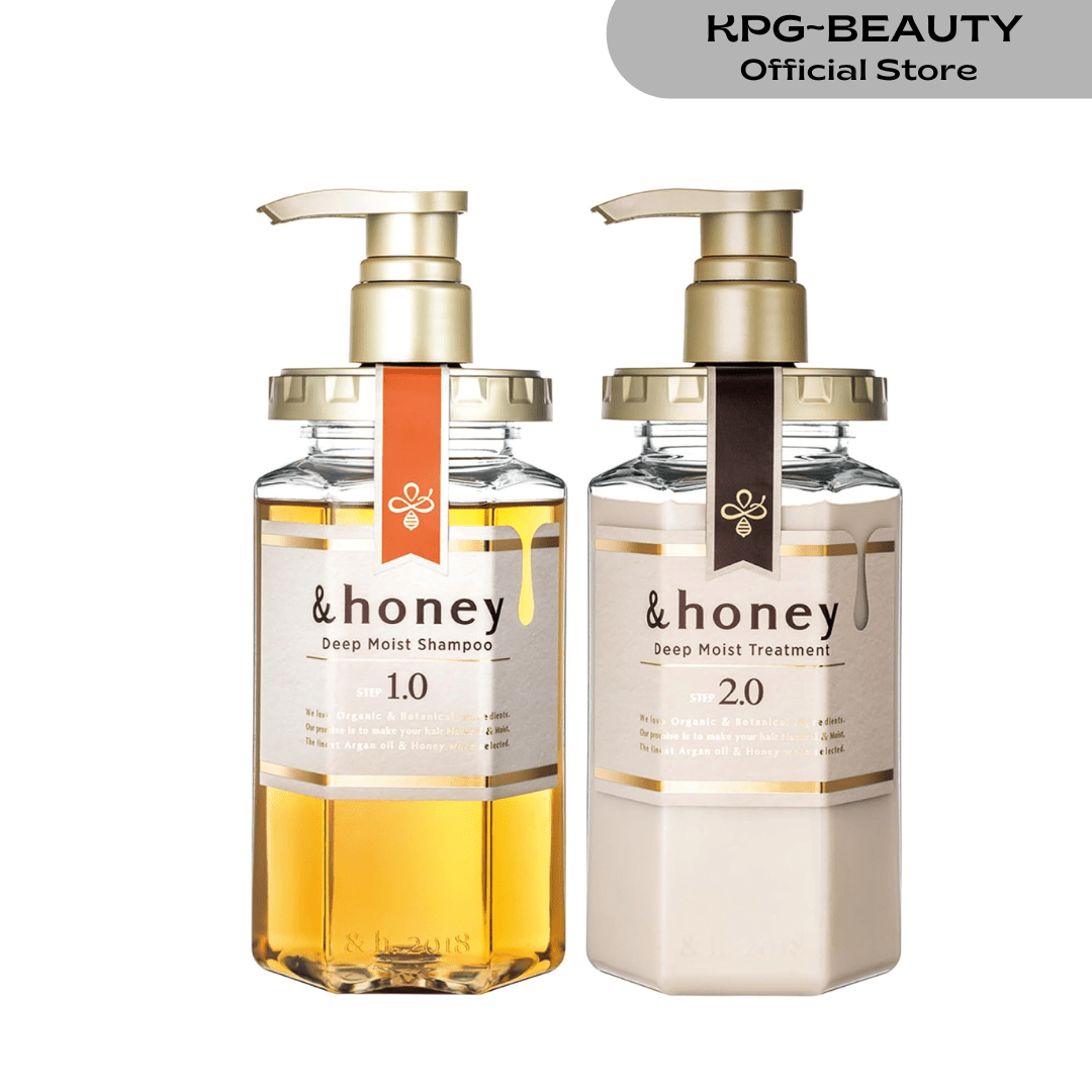 &honey Deep Moist Shampoo & Conditioner Set 440ml + 450g KPG BEAUTY&honey