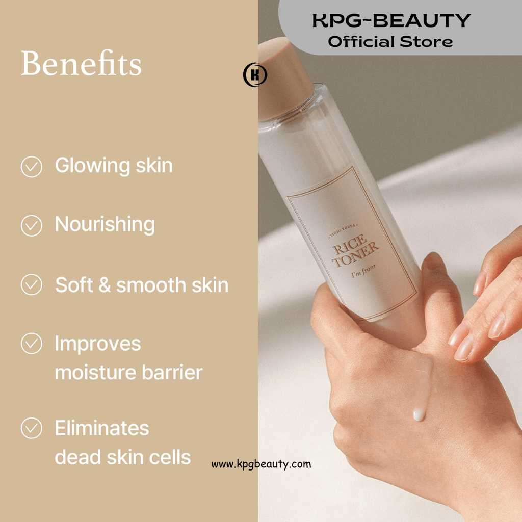 I'm From Rice Toner 30ml – Korean Rice Glow & Exfoliating Toner for Dry & Sensitive Skin | KPG BeautyKPGBEAUTY