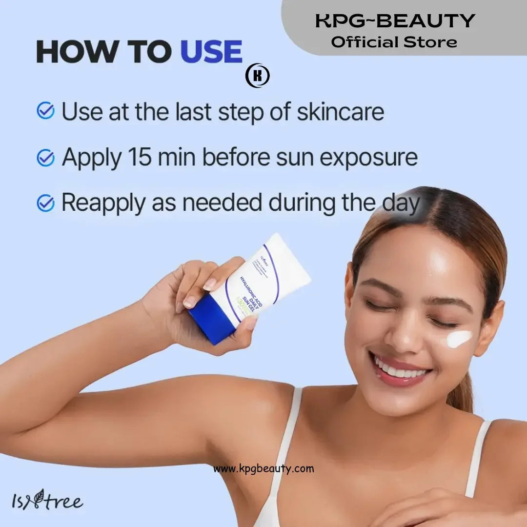 ISNTREE Hyaluronic Acid Daily Sun Gel – Hydrating SPF 30 SunscreenISNTREE