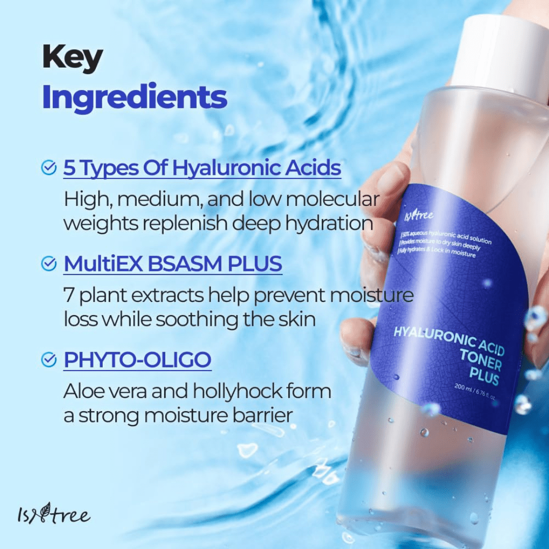 IsNtree Hyaluronic Acid Toner 200ml 6.76 fl.oz | Provides Moisture to Dry Skin | Refreshes & hydrates The Skin | Korean SkincareISNTREE