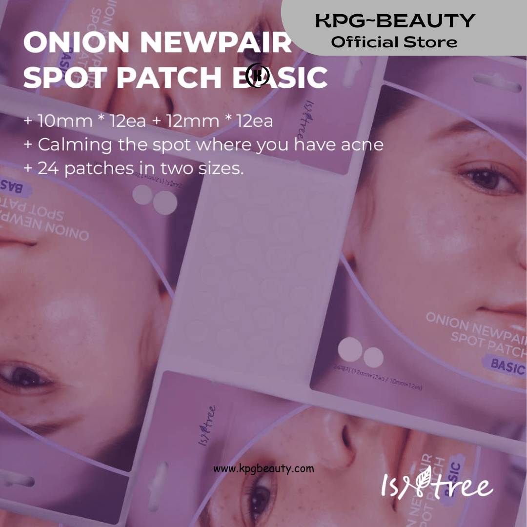 ISNtree Onion New Pair Spot Patch Basic | Acne Care Hydrocolloid Patches (24 Patches)ISNTREE