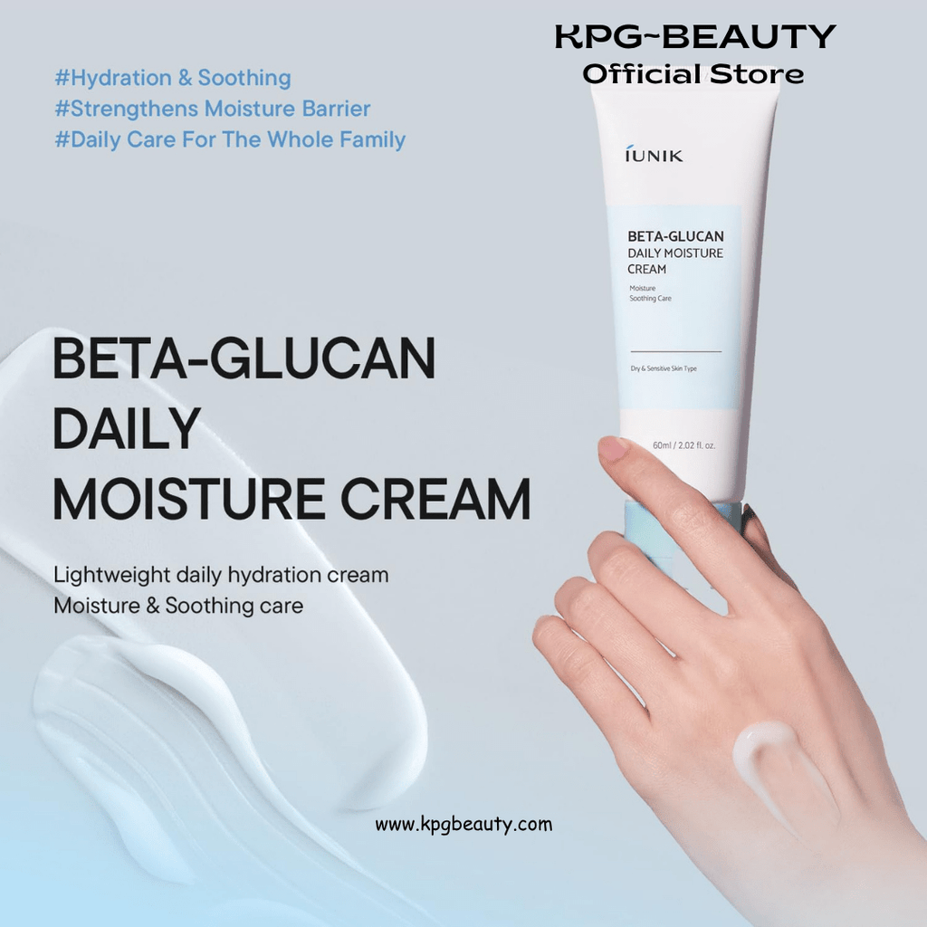 IUNIK Beta-Glucan Daily Moisture Cream Hydrating Barrier Repair Moisturizer KPG BEAUTYIUNIK