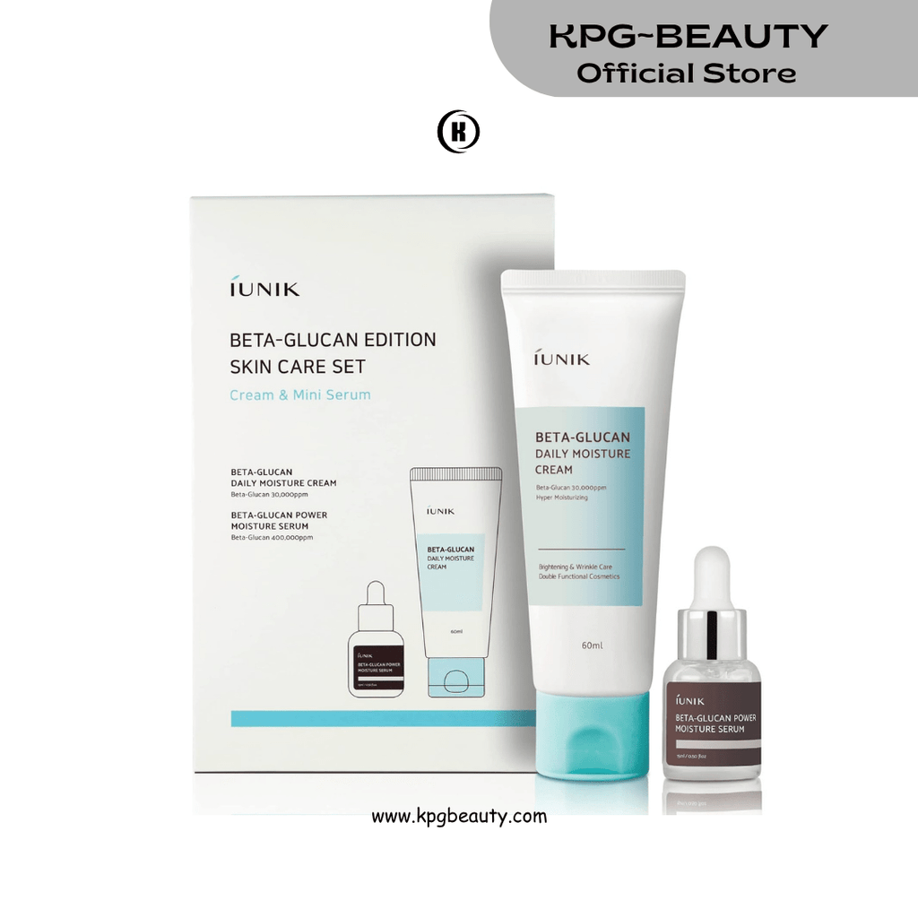 IUNIK Beta-Glucan Edition Skincare Set Cream & Mini Serum KPG BEAUTYIUNIK
