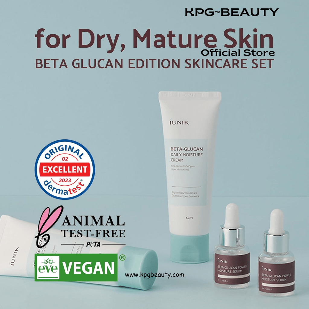 IUNIK Beta-Glucan Edition Skincare Set Cream & Mini Serum KPG BEAUTYIUNIK