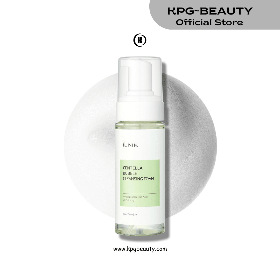 IUNIK Centella Bubble Foaming Cleanser Soothing Face Wash KPG BEAUTYIUNIK