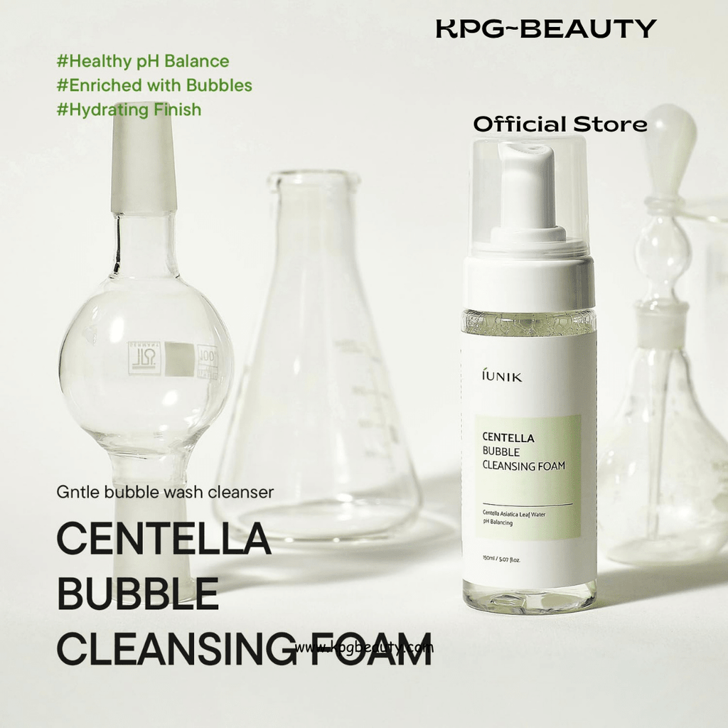 IUNIK Centella Bubble Foaming Cleanser Soothing Face Wash KPG BEAUTYIUNIK
