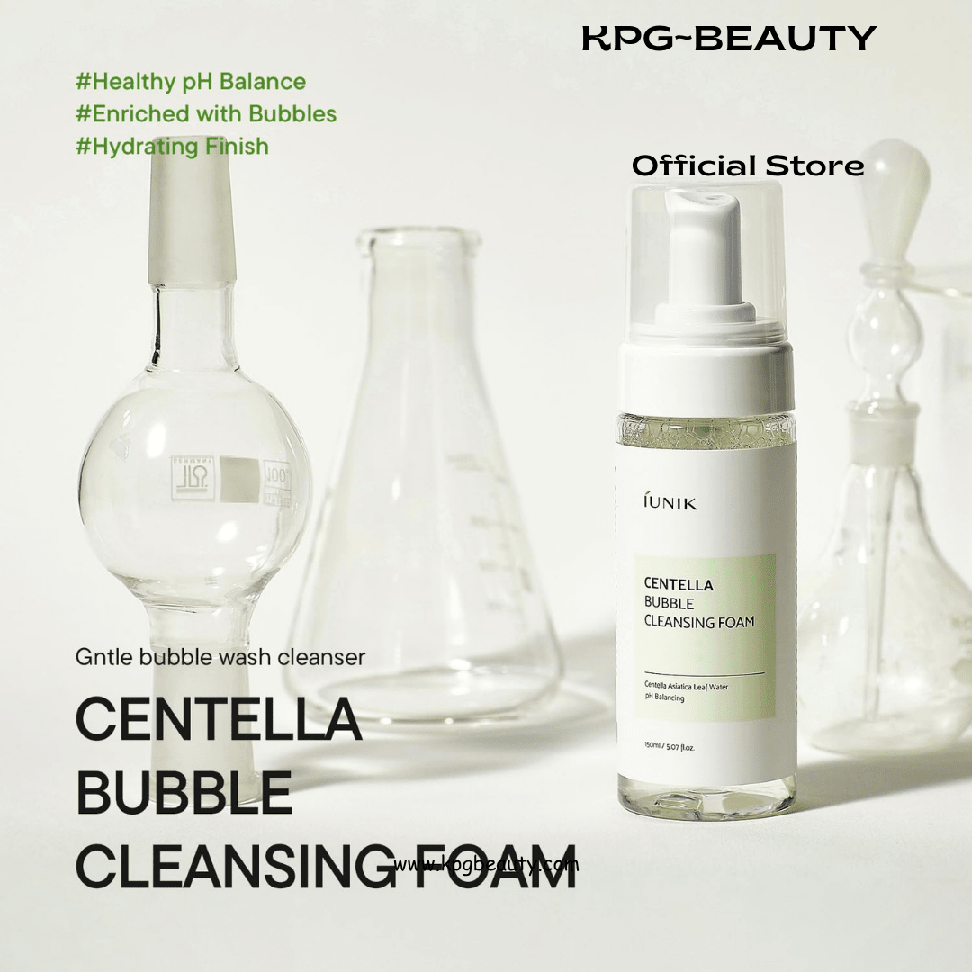 IUNIK Centella Bubble Foaming Cleanser Soothing Face Wash KPG BEAUTYIUNIK
