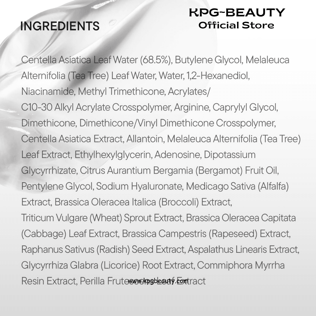 IUNIK Centella Calming Gel Cream Lightweight Soothing Moisturizer KPG BEAUTYIUNIK