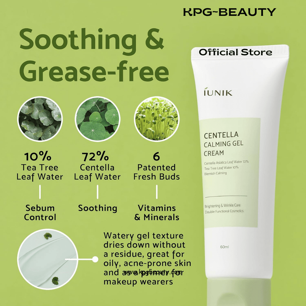 IUNIK Centella Edition Skincare Set Cream & Mini Serum KPG BEAUTYIUNIK