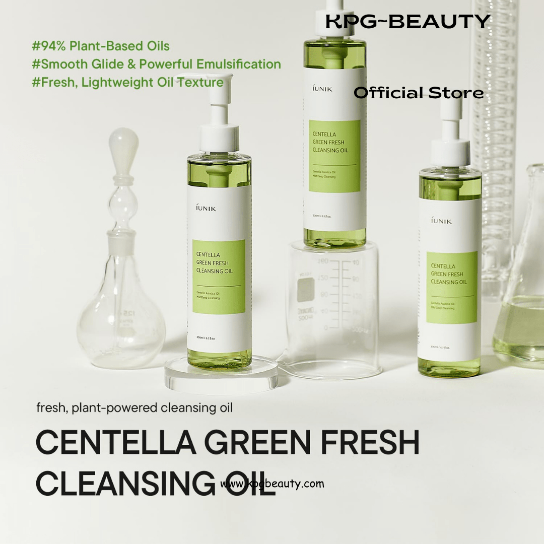 IUNIK Centella Green Fresh Cleansing Oil Gentle Makeup Remover KPG BEAUTYIUNIK