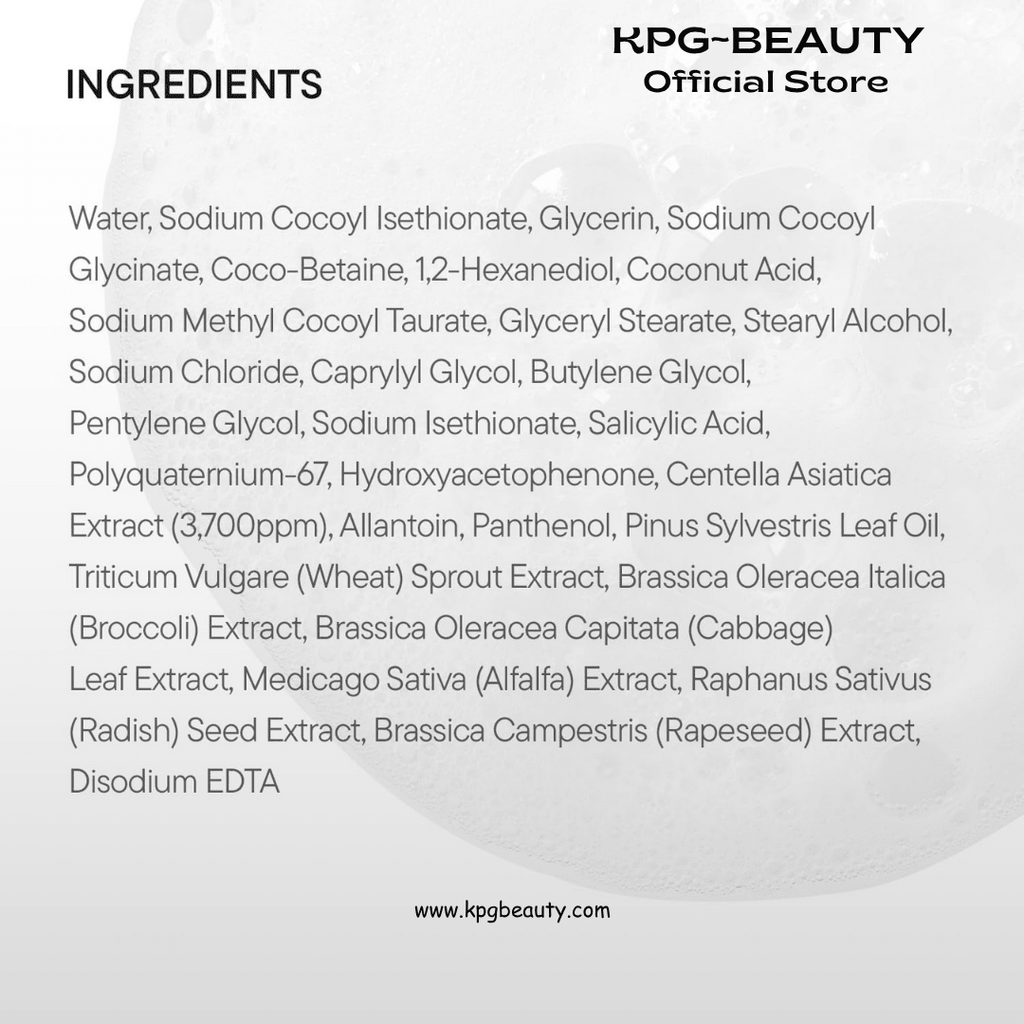 IUNIK Centella Mild Cleansing Foam Soothing pH Balance Face Wash KPG BEAUTYIUNIK