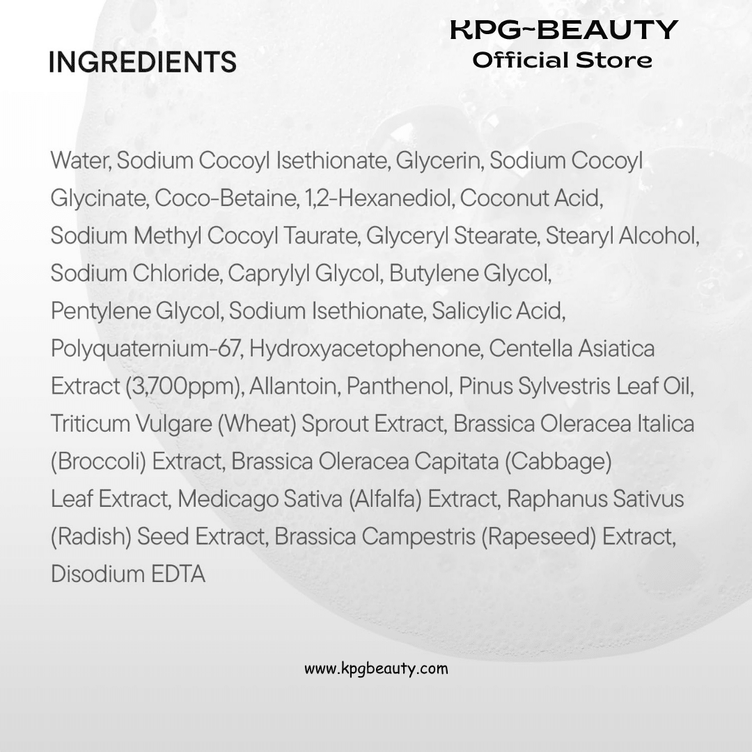 IUNIK Centella Mild Cleansing Foam Soothing pH Balance Face Wash KPG BEAUTYIUNIK