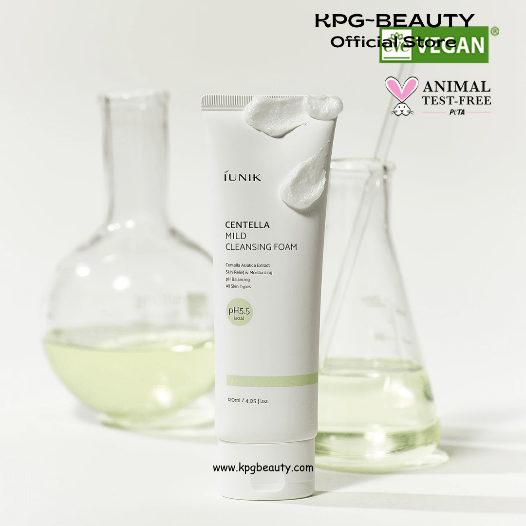 IUNIK Centella Mild Cleansing Foam Soothing pH Balance Face Wash KPG BEAUTYIUNIK