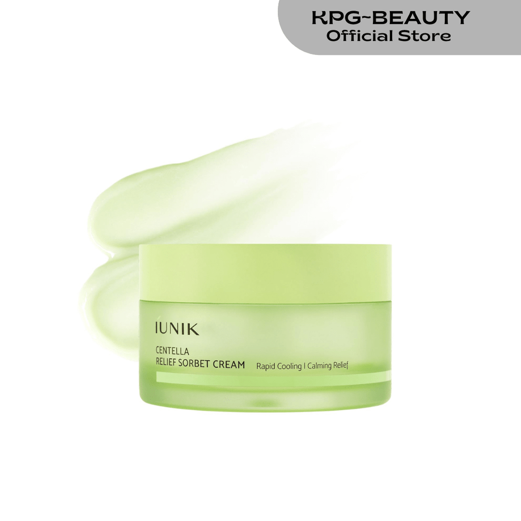 IUNIK Centella Relief Sorbet Cream Cooling Calming Moisturizer KPG BEAUTYIUNIK