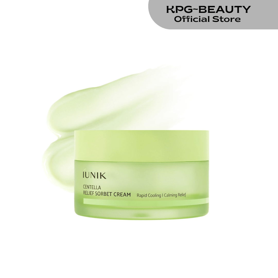 IUNIK Centella Relief Sorbet Cream Cooling Calming Moisturizer KPG BEAUTYIUNIK