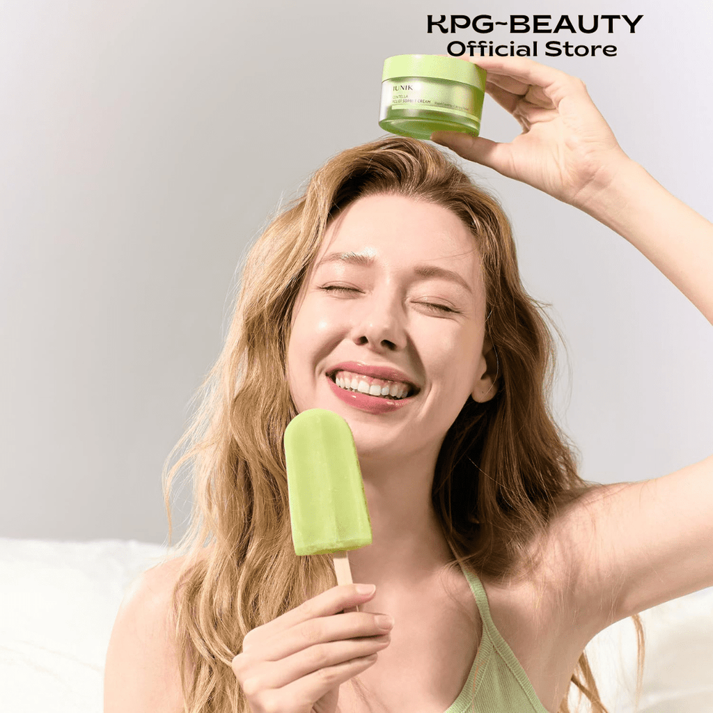 IUNIK Centella Relief Sorbet Cream Cooling Calming Moisturizer KPG BEAUTYIUNIK