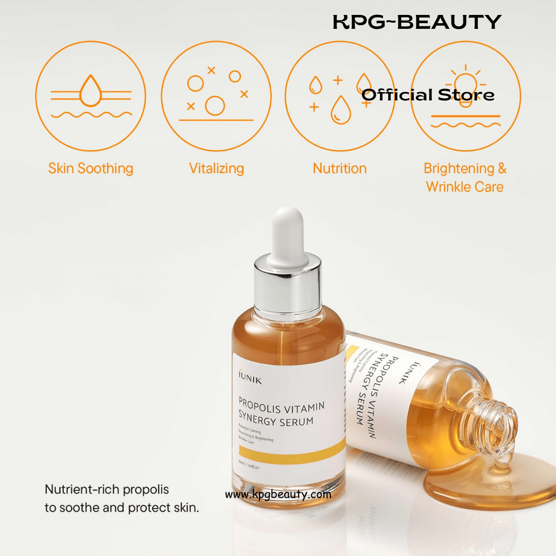 IUNIK Propolis Vitamin Synergy Serum Glow Boosting Nourishing Serum KPG BEAUTYIUNIK