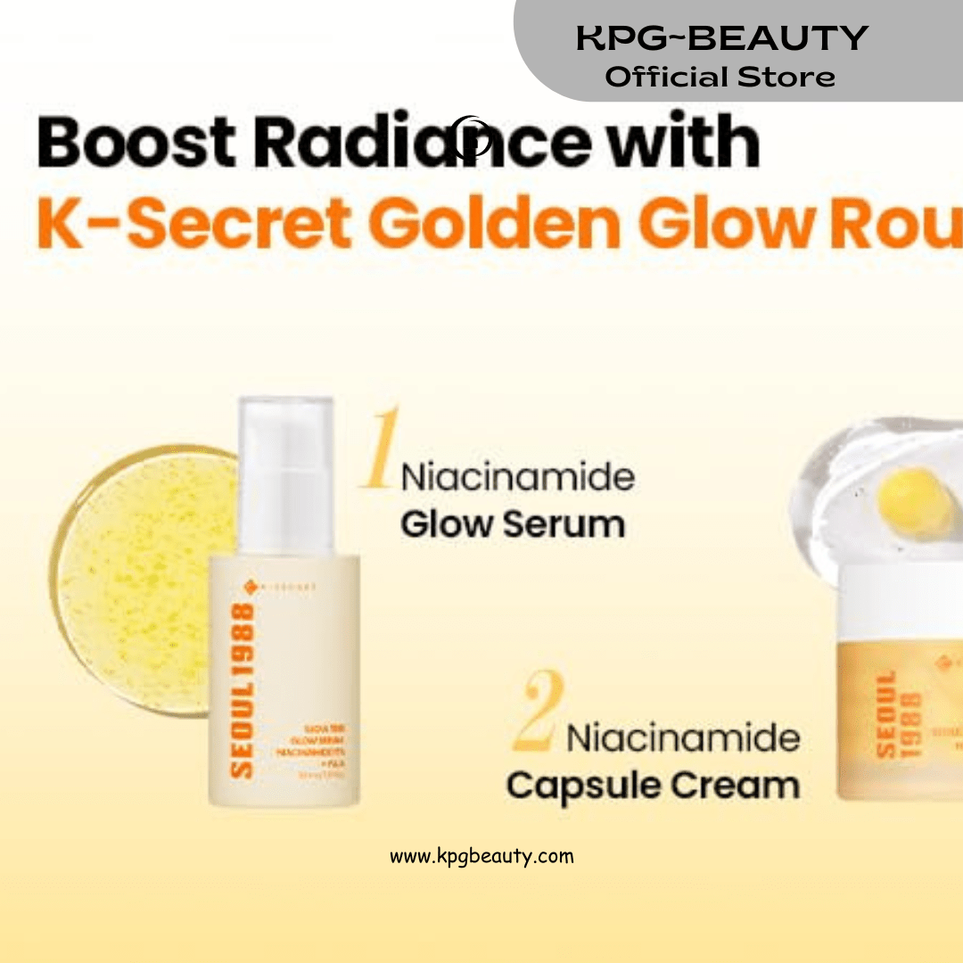 K - SECRET Seoul 1988 Niacinamide Glow Serum 30ml – 15% Niacinamide & Yuja Brightening Serum for Dark Spots | KPG BeautyKPGBEAUTY