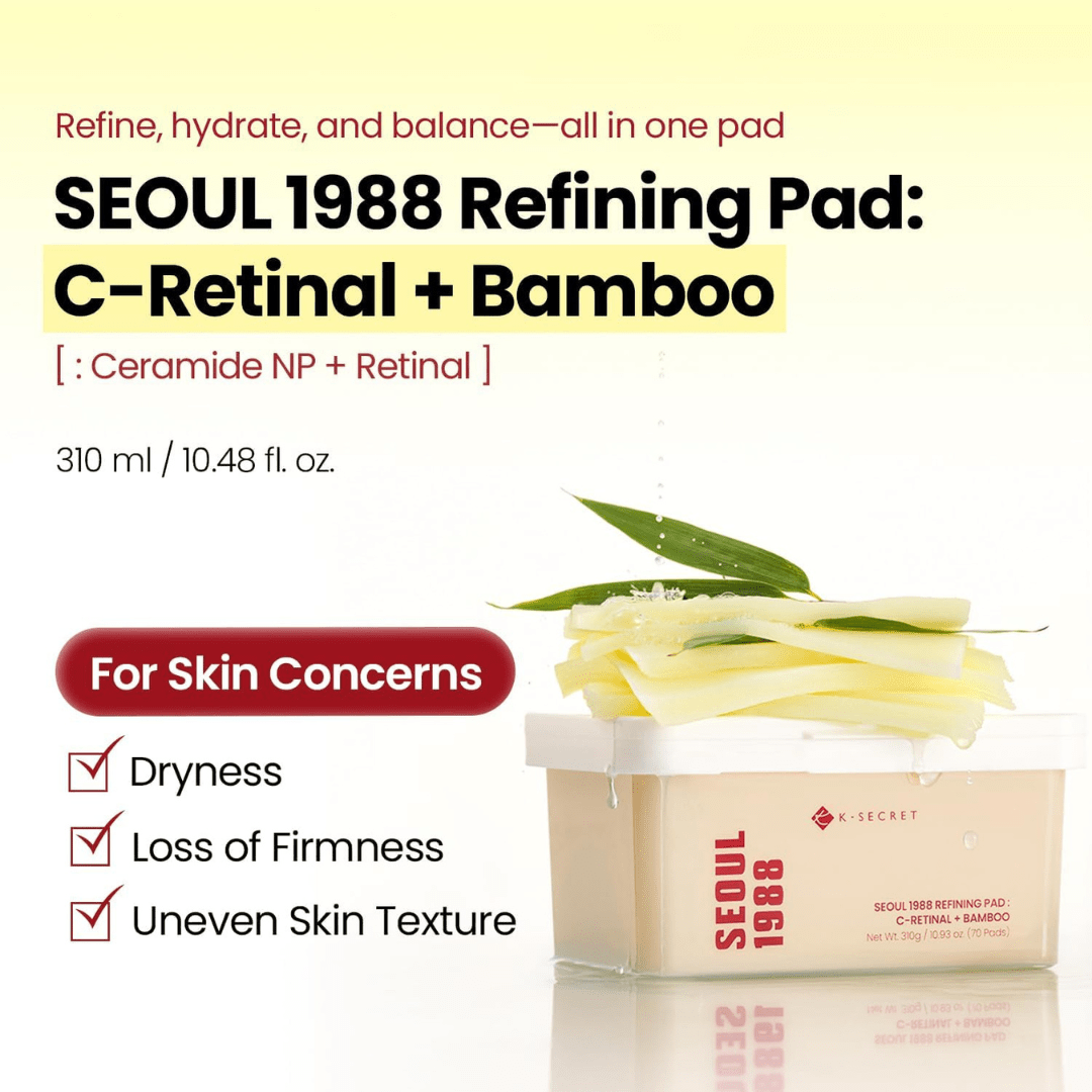 K-SECRET SEOUL 1988 Retinal Refining Pads Gentle Daily Toner Pads KPG BEAUTYKSecret
