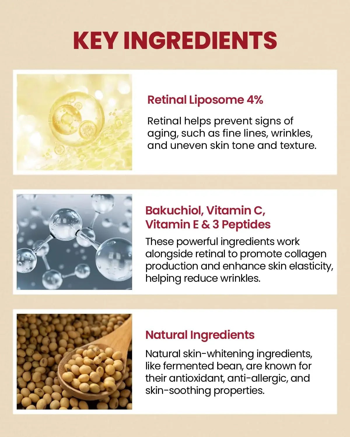 KSECRET SEOUL 1988 Eye Cream : Retinal Liposome 4% + Fermented Bean,