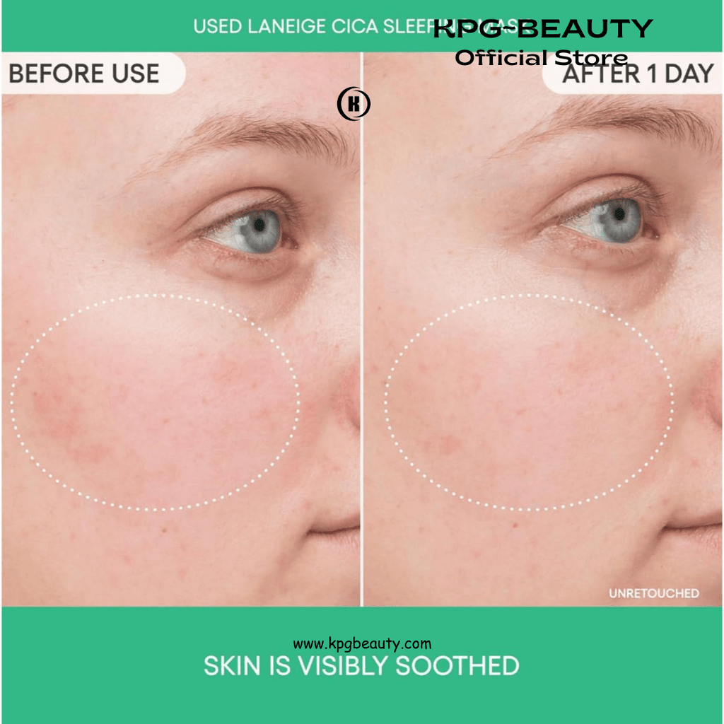 Laneige Cica Sleeping Mask with centella asiatica for Face | Soothing & Calming Night Cream for Dry Sensitive Skin | Lightweight | Hydrating Overnight Treatment | Strenthen Skin BarrierLANEIGE