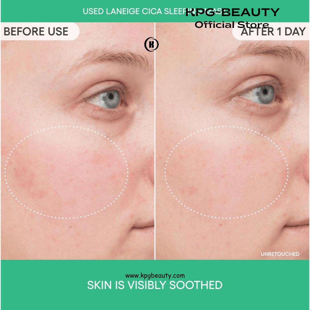 Laneige Cica Sleeping Mask with centella asiatica for Face | Soothing & Calming Night Cream for Dry Sensitive Skin | Lightweight | Hydrating Overnight Treatment | Strenthen Skin BarrierLANEIGE