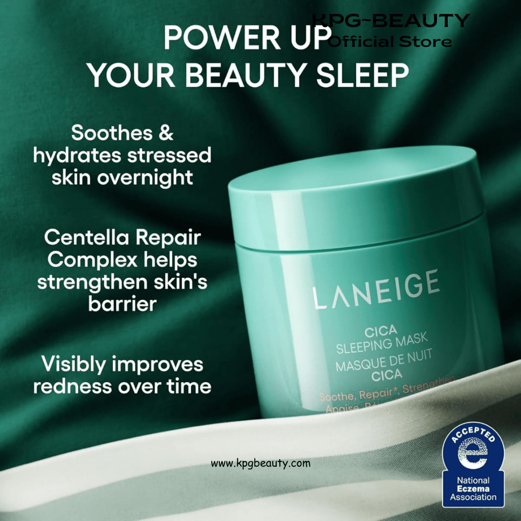 Laneige Cica Sleeping Mask with centella asiatica for Face | Soothing & Calming Night Cream for Dry Sensitive Skin | Lightweight | Hydrating Overnight Treatment | Strenthen Skin BarrierLANEIGE