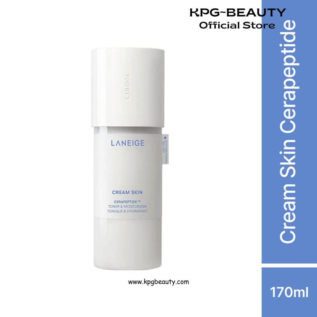 LANEIGE Cream Skin Toner & Moisturizer 170ml | Dual Function | Toner for Glowing Skin | Ceramides Moisturizer with Peptides | Boosts Skin Barrier & Lightweight | Korean Skincare | For Men and WomenLANEIGE
