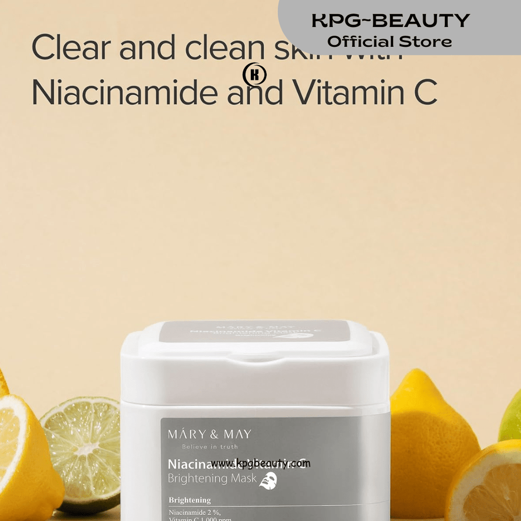 Mary & May Niacinamide Vitamin C Brightening Mask (30EA/400g) KPG BEAUTY