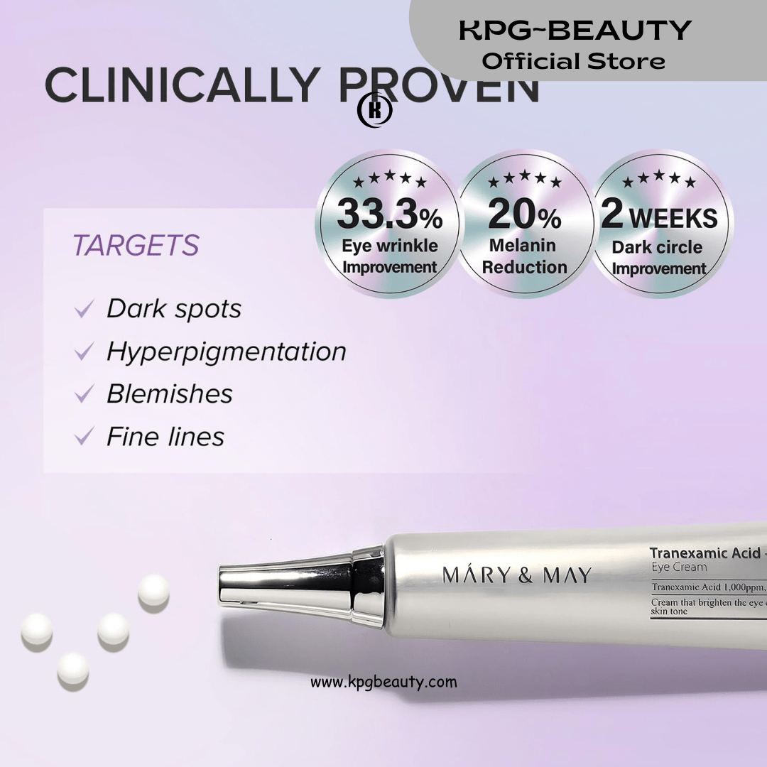 Mary & May Tranexamic Acid + Glutathione Eye Cream 30ml KPG BEAUTYMary & May