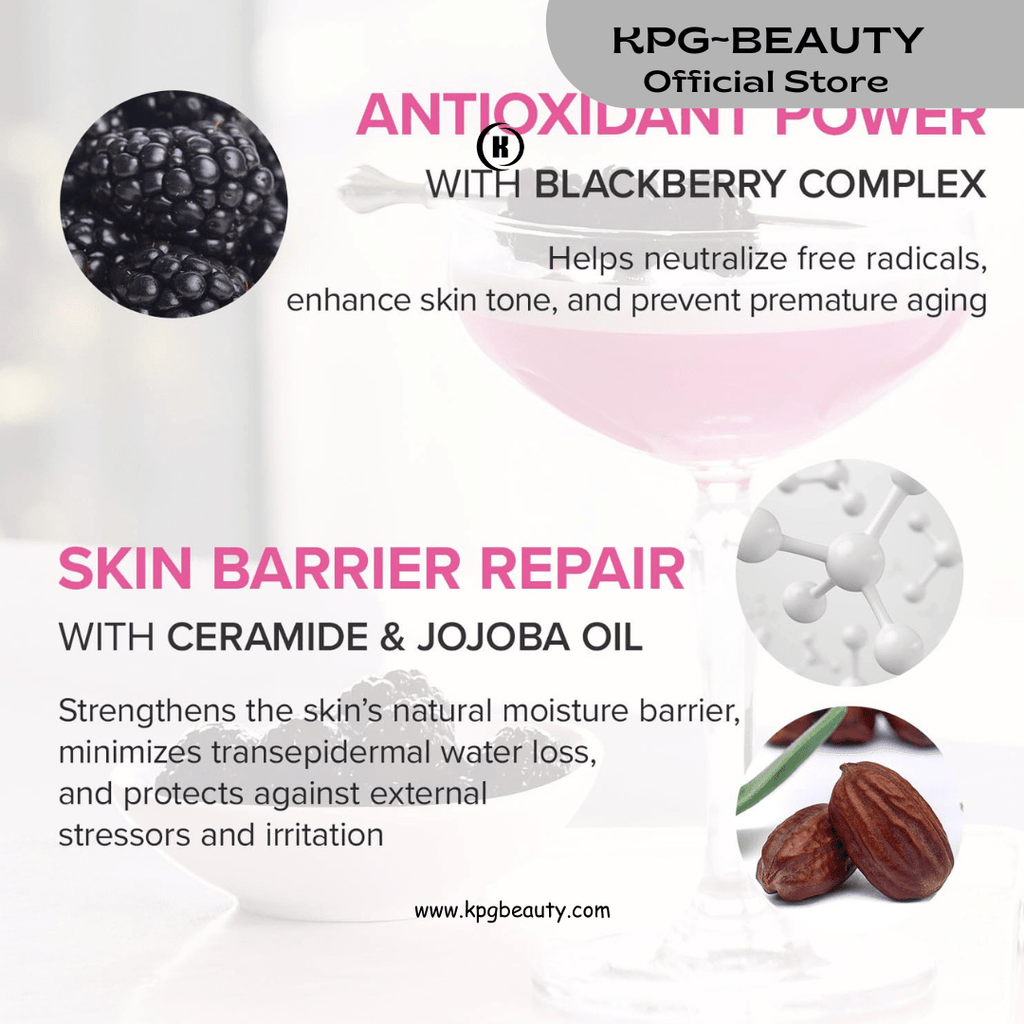 Mary & May Vegan Blackberry Cream Essence Milky Hydration Toner 140mlMary & May