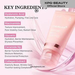 Medicube All Day Glass Glow Skin Duo – Collagen & Salmon DNA PDRN MasksMedicube