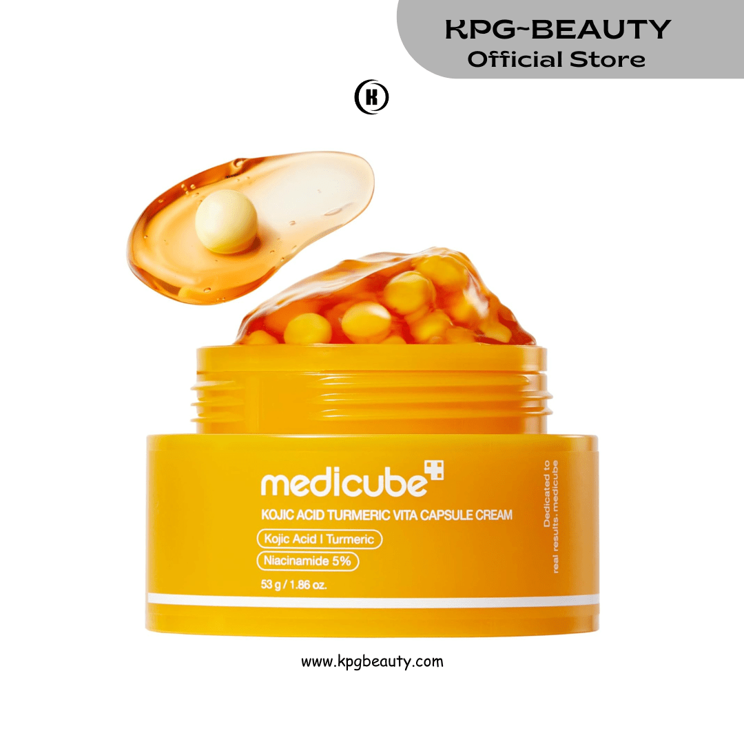 medicube Capsule Cream with Kojic Acid & Turmeric for Uneven Skin Tone | Tone Renewal & Radiance Care for troubled skin | Turmeric, Kojic, Vitamin C | Korean Skincare, 1.86 ozMedicube