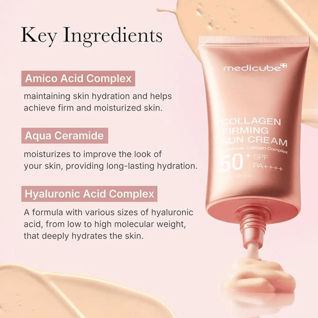 Medicube Collagen Firming Sun Cream SPF50+ PA++++ 50ml KPG BEAUTYMedicube